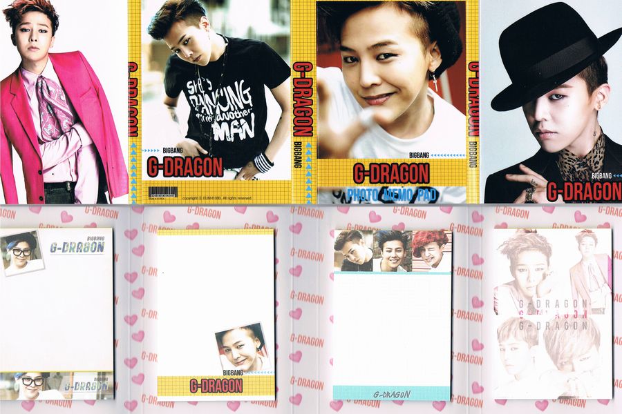 BIGBANG G-DRAGON ジヨン 写真入り 4つ折りメモ 002
