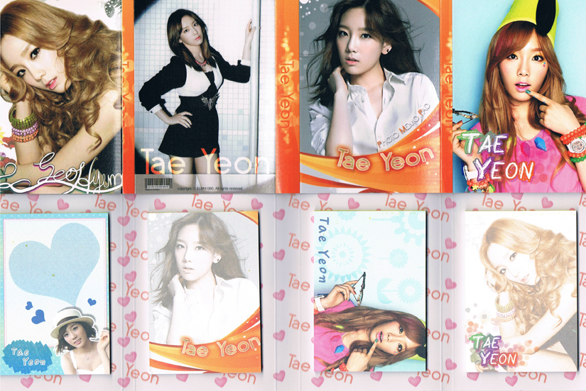 少女時代 GIRLS' GENERATION テヨン 写真入り 4つ折りメモ 001 ゆうパケット対応