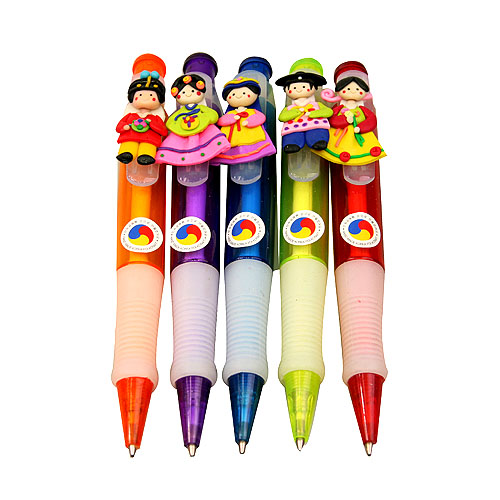 ボールペン　人形5種セット
